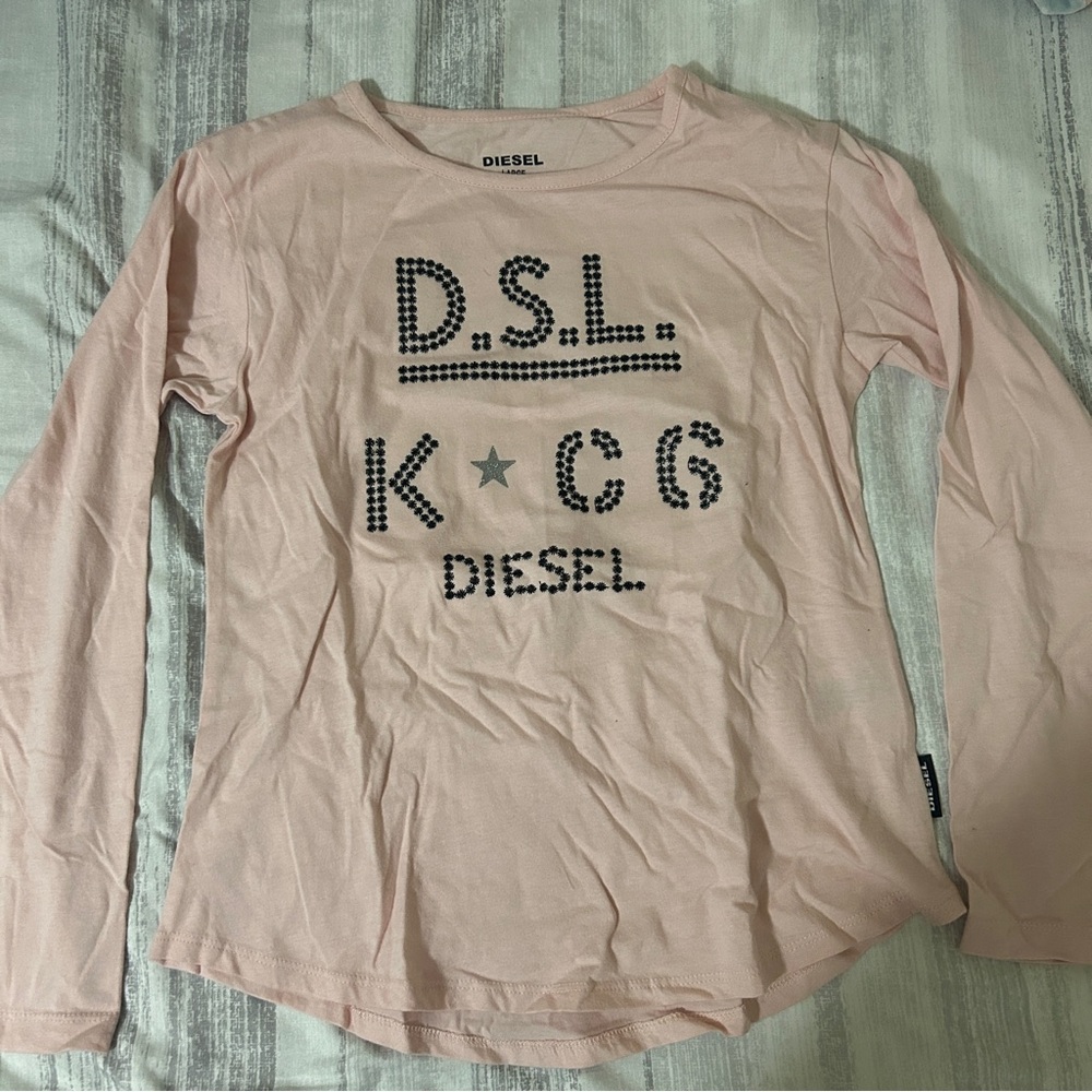 Girls Diesel Baby Pink Long Sleeve